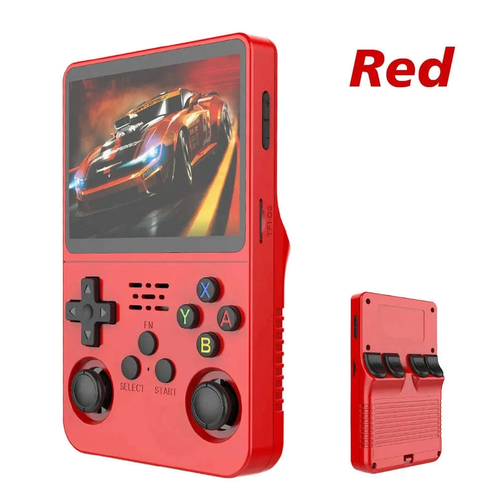 Retro Handheld Game Console with 3.5" IPS Screen and 15000 Games-Purple-64G-1