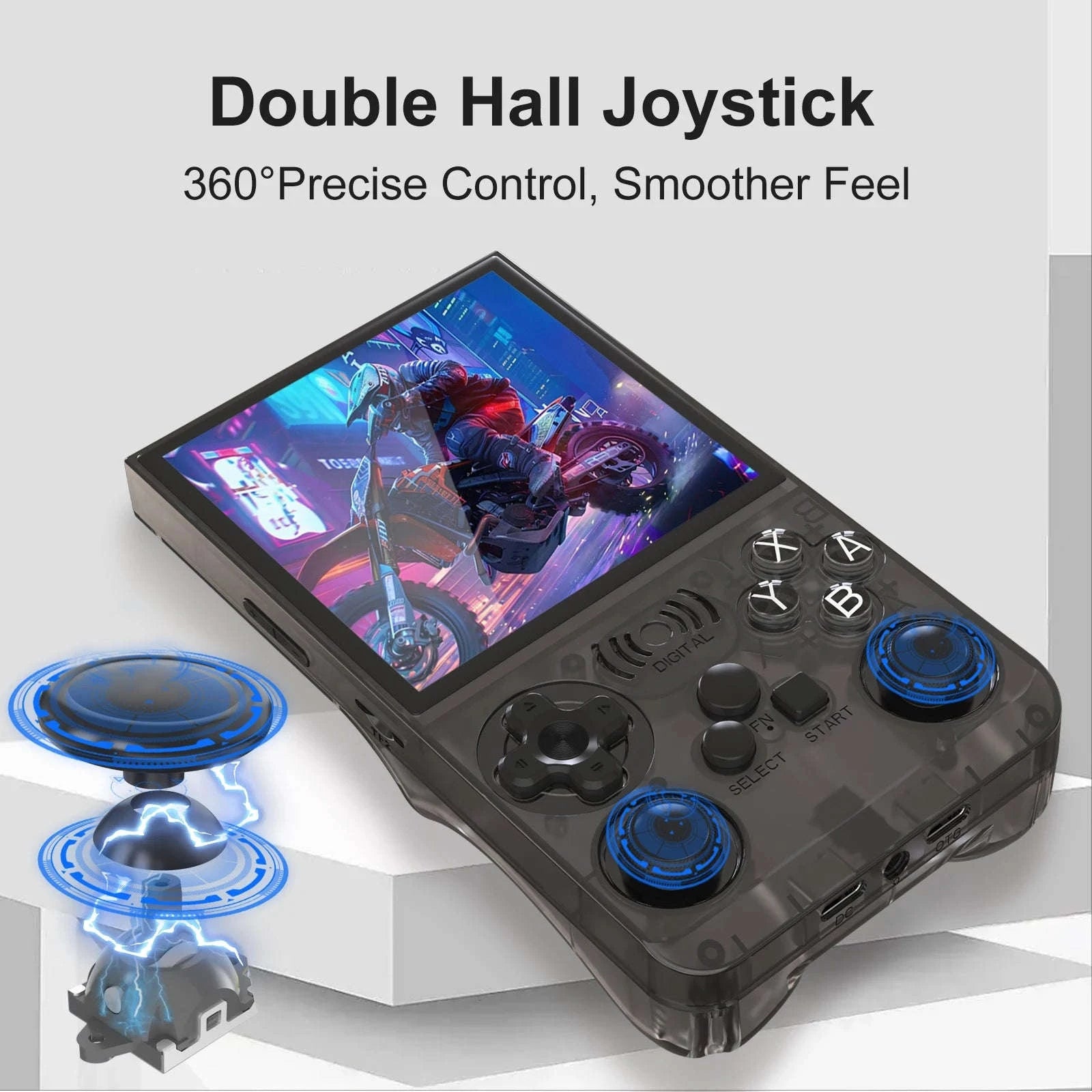 Retro Handheld Video Game Console 4.0 Inch IPS Screen 16000 Games Linux Portable Pocket Player-PURPLE / United States