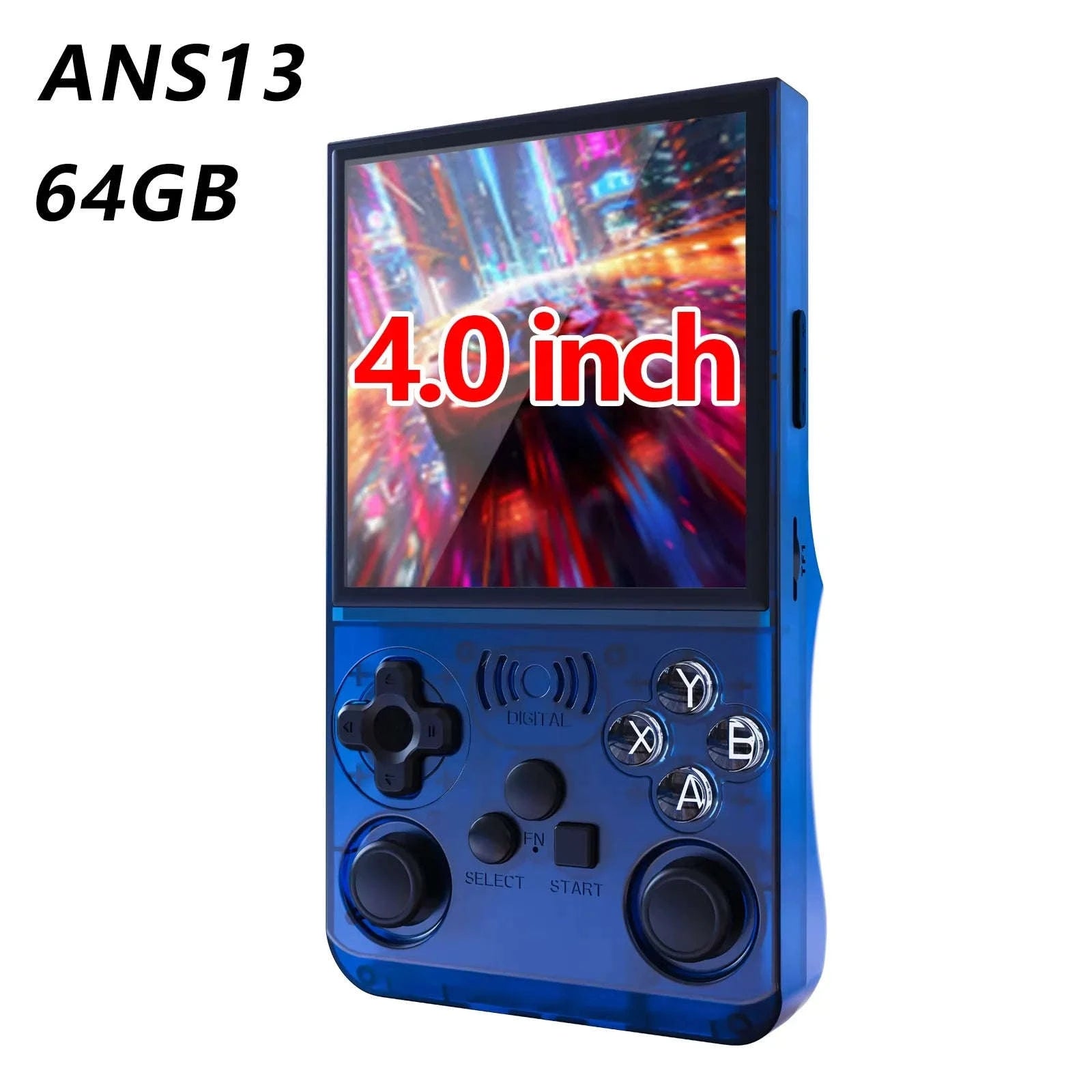 Retro Handheld Video Game Console 4.0 Inch IPS Screen 16000 Games Linux Portable Pocket Player-PURPLE / United States