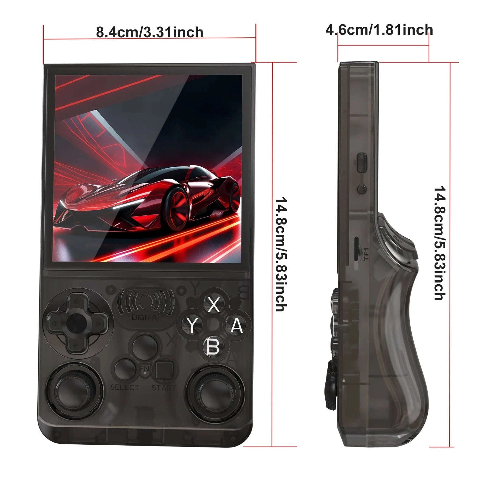 Retro Handheld Video Game Console 4.0 Inch IPS Screen 16000 Games Linux Portable Pocket Player-PURPLE / United States