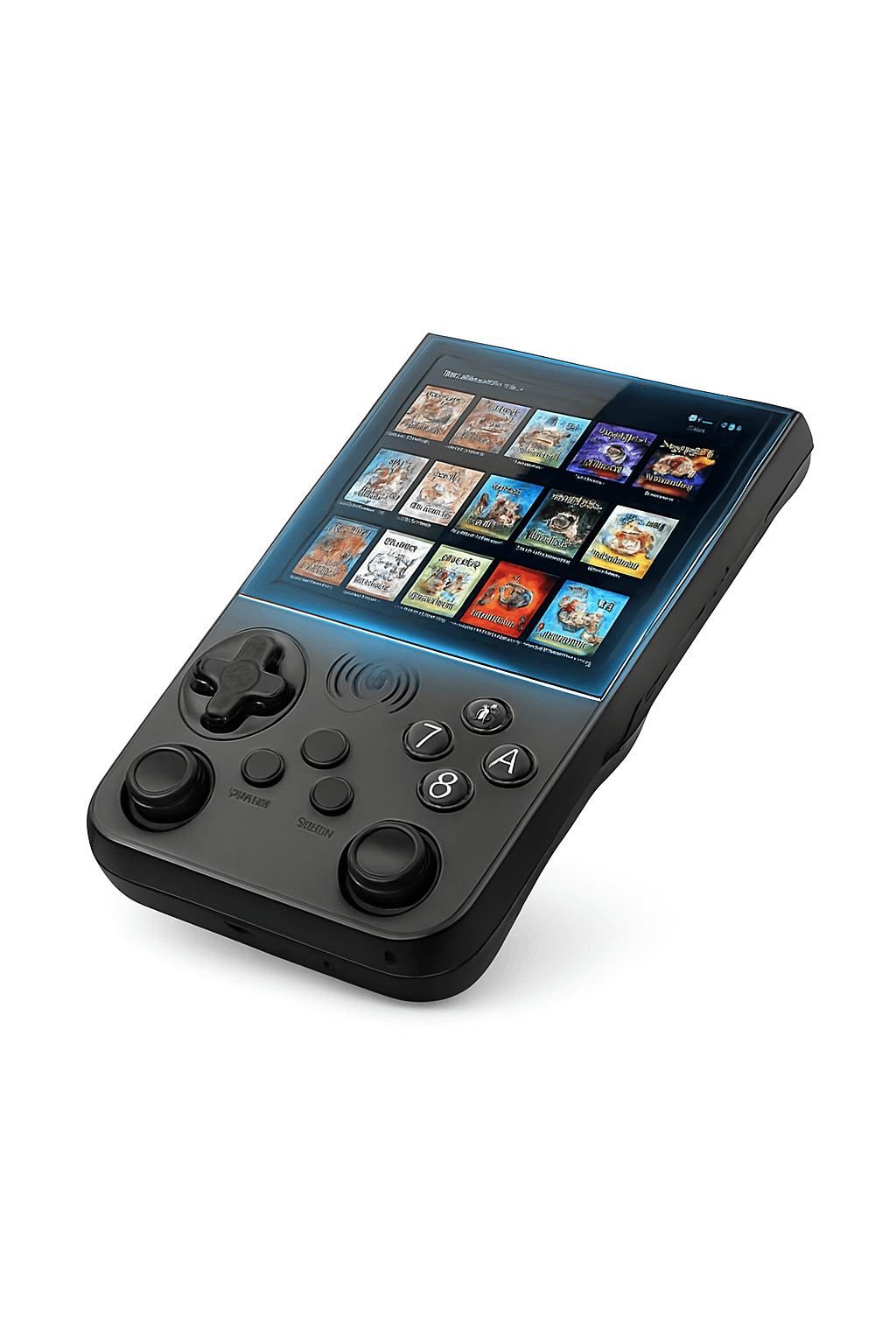 Retro Handheld Video Game Console 4.0 Inch IPS Screen 16000 Games Linux Portable Pocket Player-PURPLE / United States