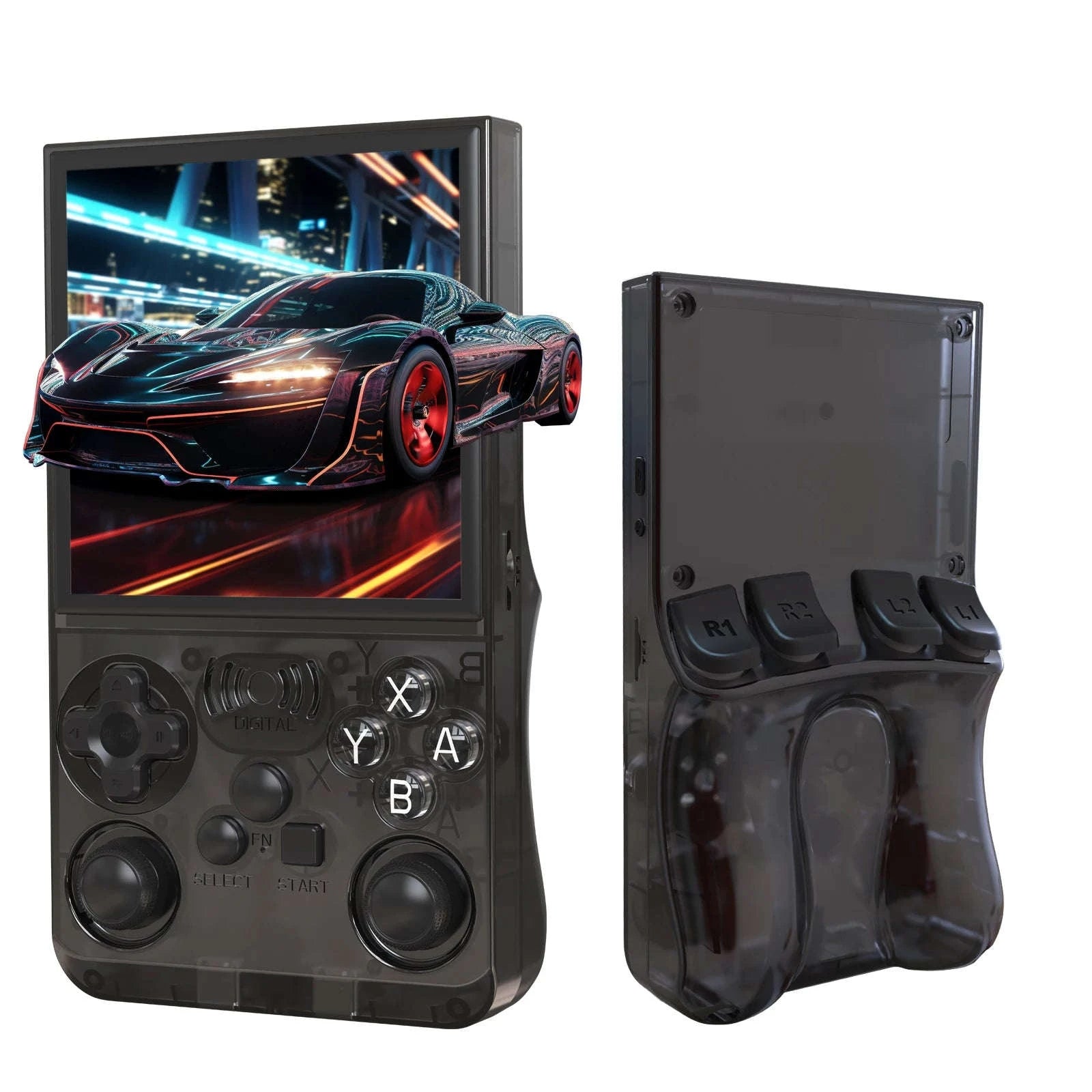 Retro Handheld Video Game Console 4.0 Inch IPS Screen 16000 Games Linux Portable Pocket Player-PURPLE / United States