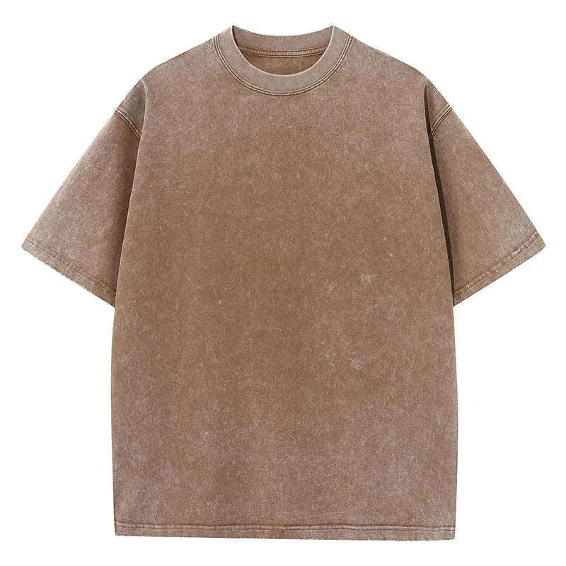 Retro Heavyweight T-Shirt-Gray / S 45-55KG