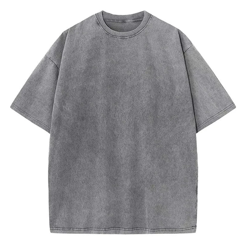 Retro Heavyweight T-Shirt-Gray / S 45-55KG