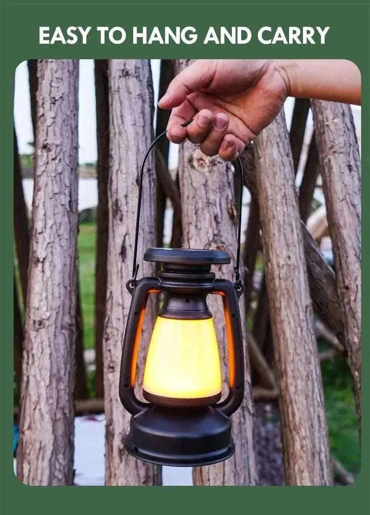 Retro Horse LED Lantern for Warm Home and Outdoor Lighting-800mAh LY16A