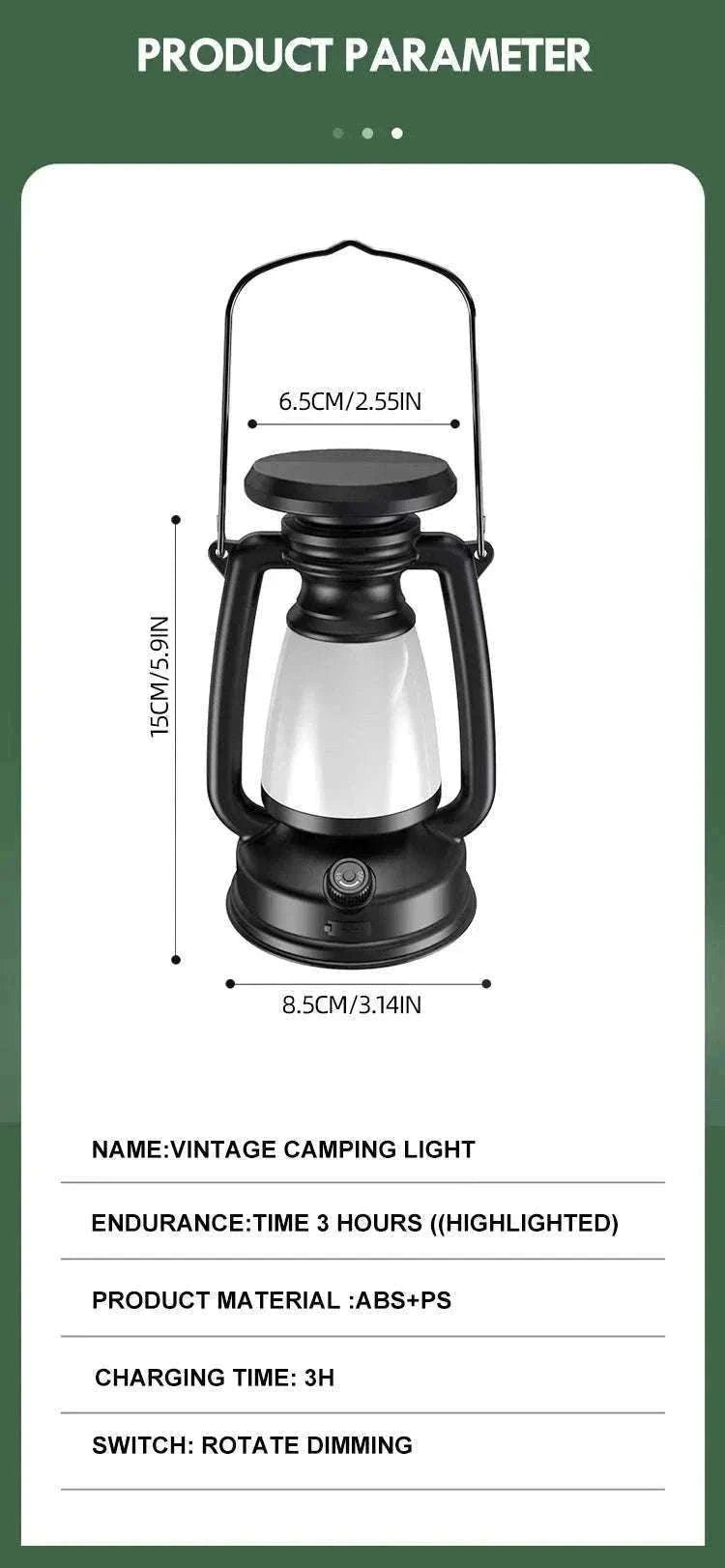 Retro Horse LED Lantern for Warm Home and Outdoor Lighting-800mAh LY16A