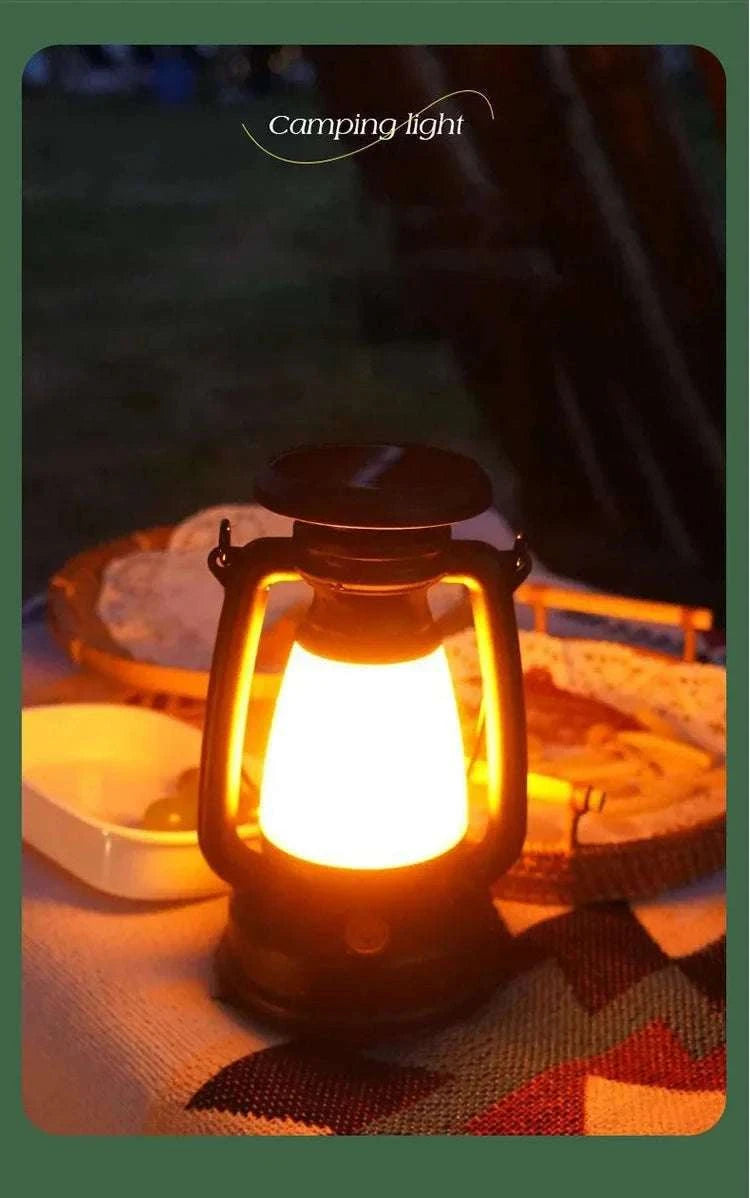 Retro Horse Light LED Lantern for Home and Outdoor Decor-