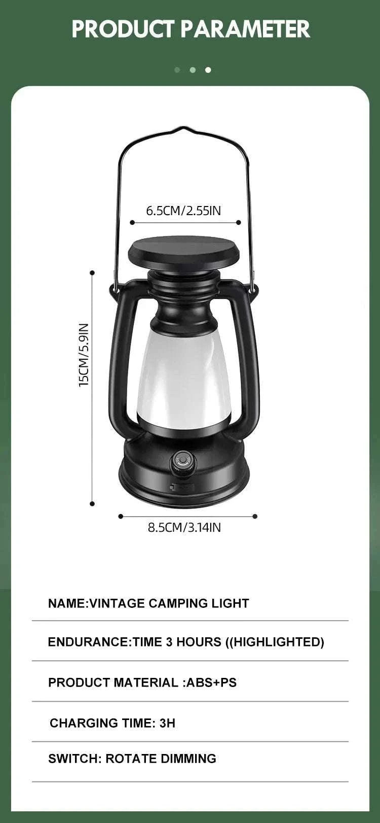 Retro Horse Light LED Lantern for Home and Outdoor Decor-