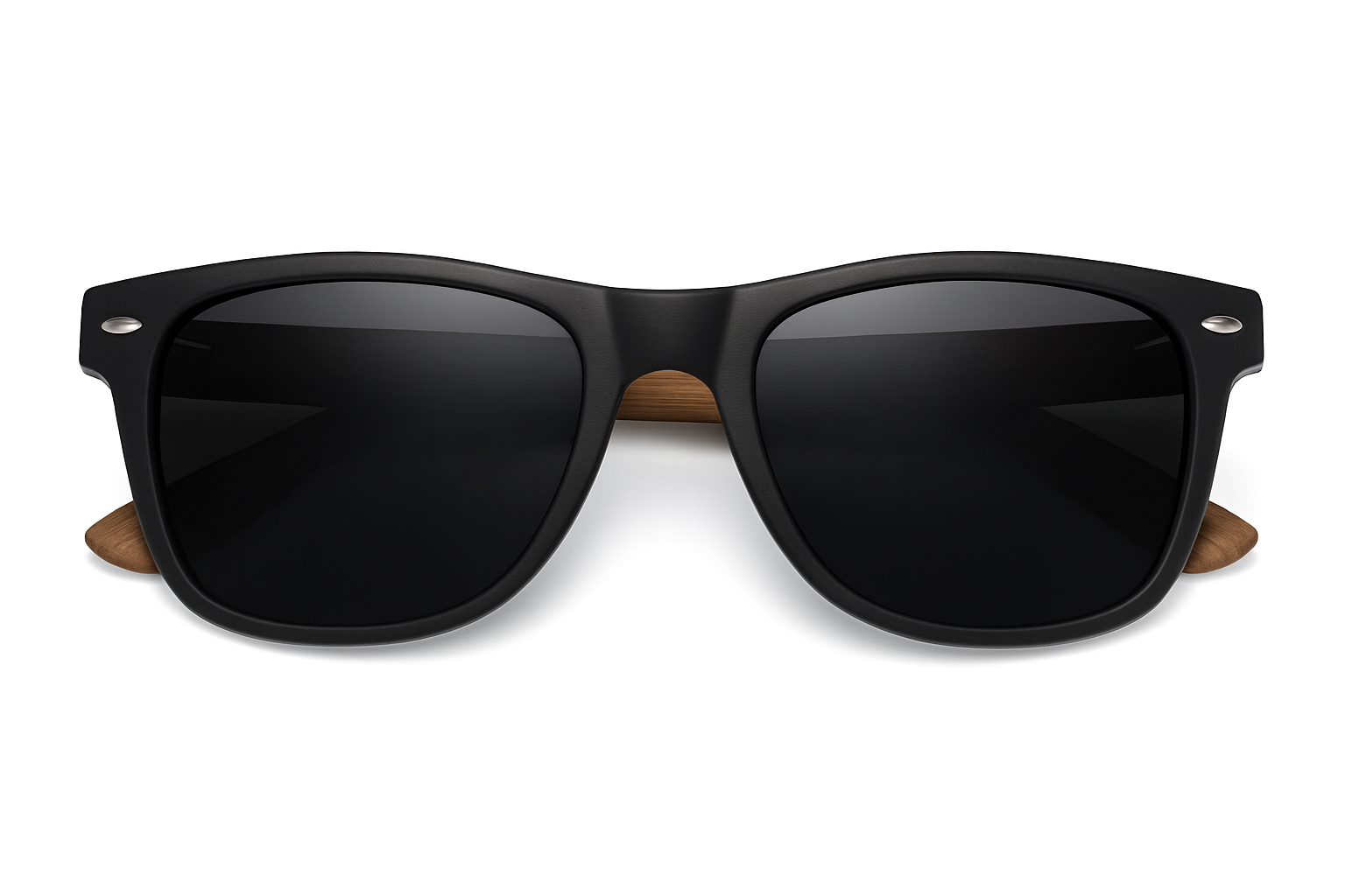 Retro Sonnenbrille aus Walnussholz, polarisiert, UV400, Anti-Blau, Pilotenstil