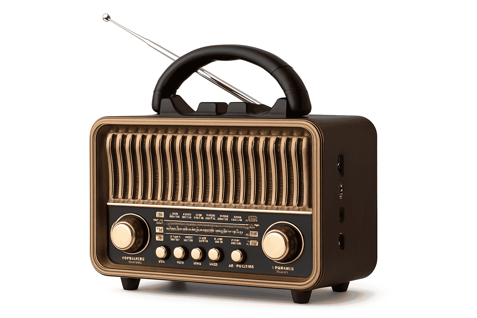 Retro Wireless Radio AM/FM/SW Portable with Bluetooth and Rechargeable Battery-Brown / China Mainland