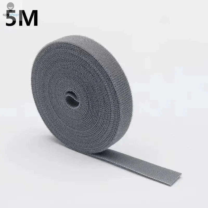 Reusable Cable Organizer Tape for Neat, Tangle-Free Cords-Black-3m
