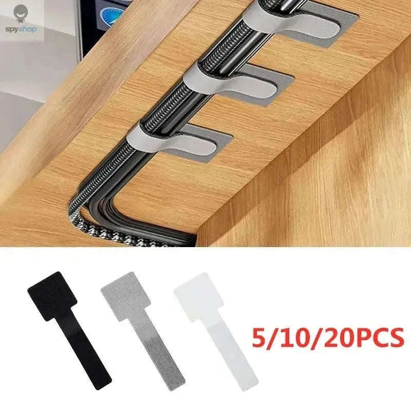Reusable Cable Ties for Neat, Adjustable Cable Organization-10PCS Grey