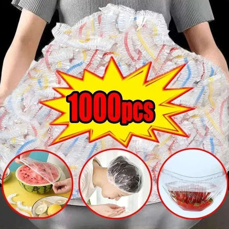 Reusable Elastic Food Covers for Quick Fresh Food Storage-Light Grey / 700pcs