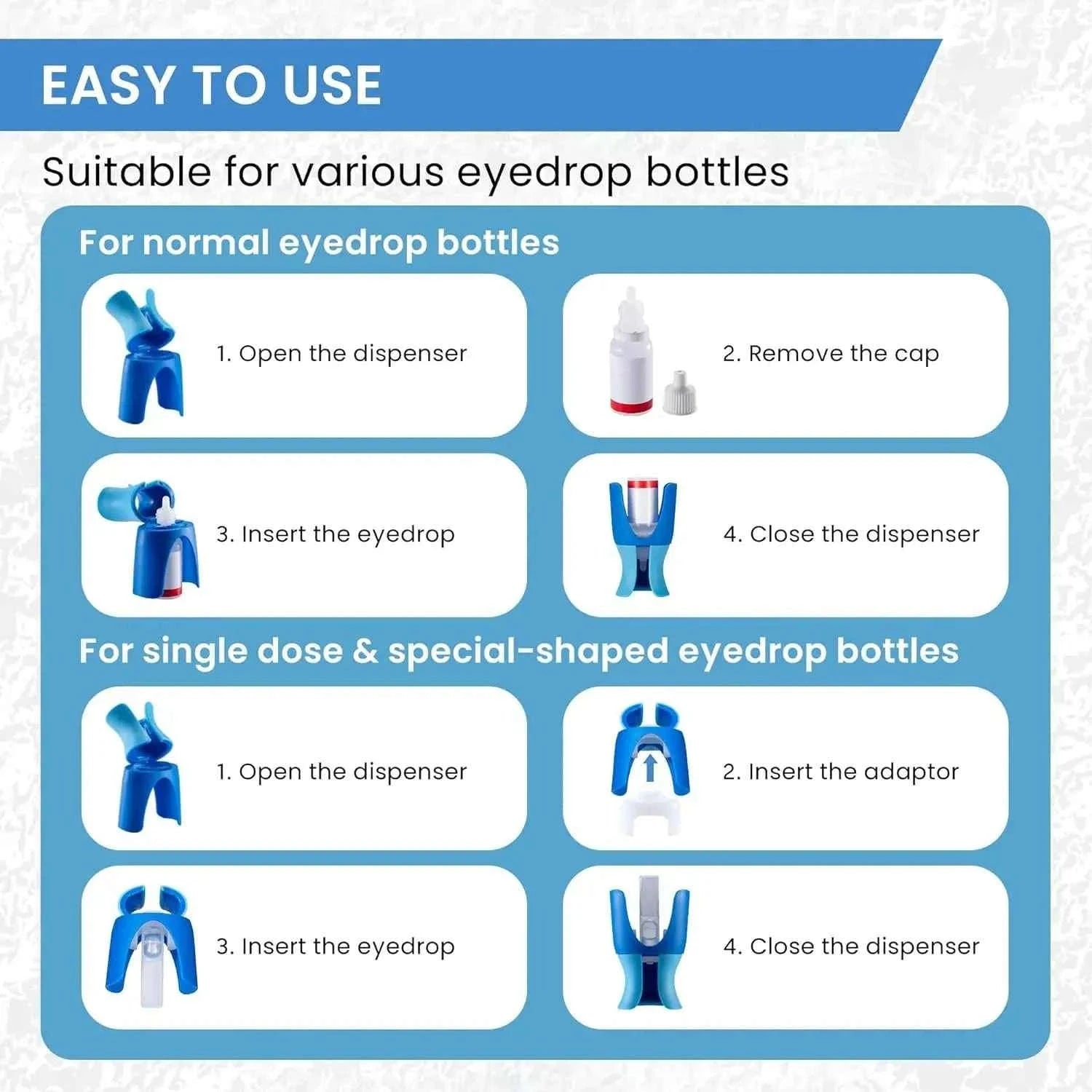 Reusable Eye Drop Holder Applicator-Default Title