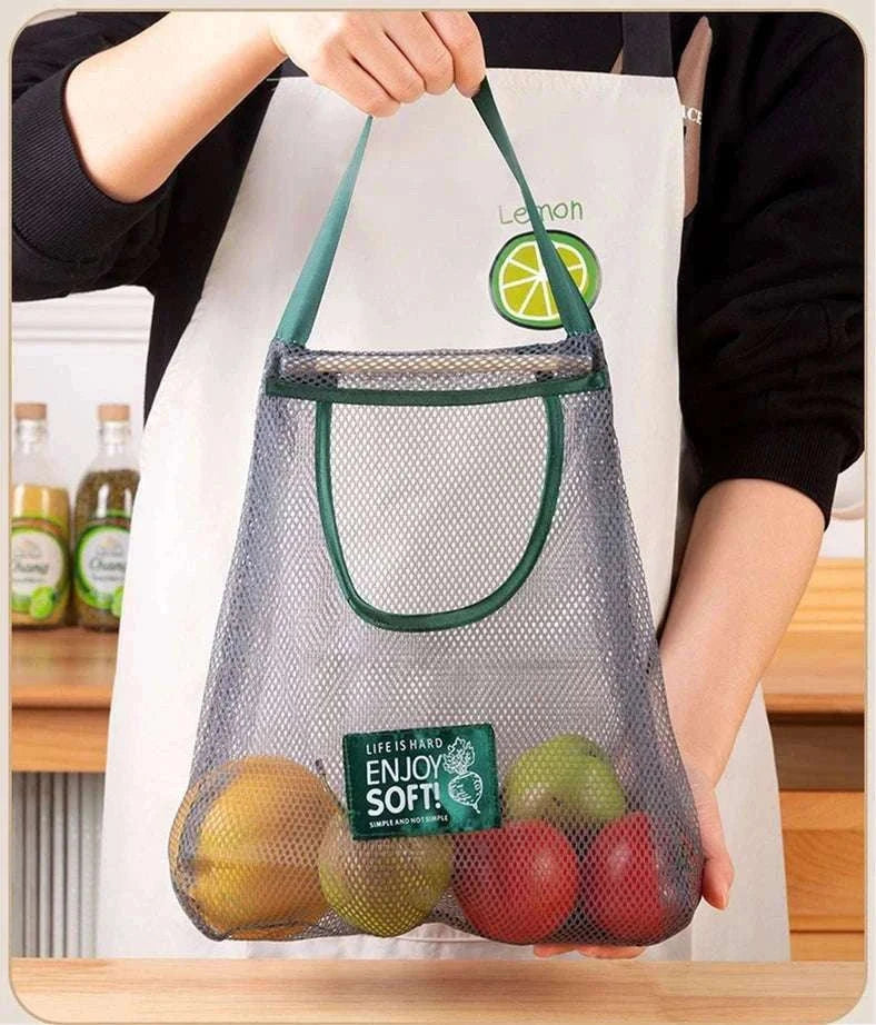 Reusable Hanging Mesh Storage Bag for Fresh Produce-king-size single bag