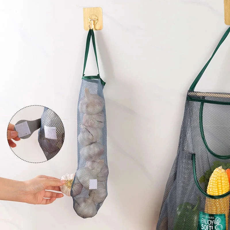 Reusable Hanging Mesh Storage Bag for Fresh Produce-king-size single bag
