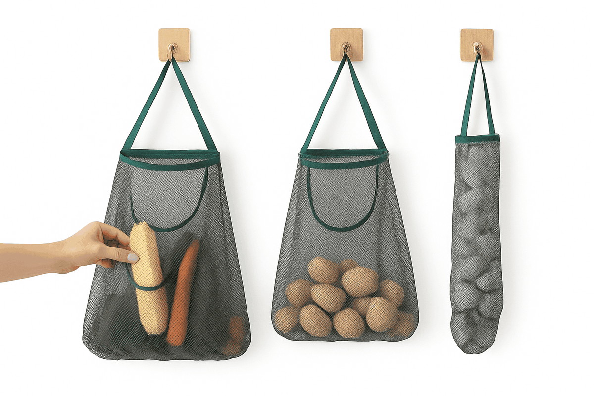 Reusable Hanging Mesh Storage Bag for Fresh Produce-king-size single bag