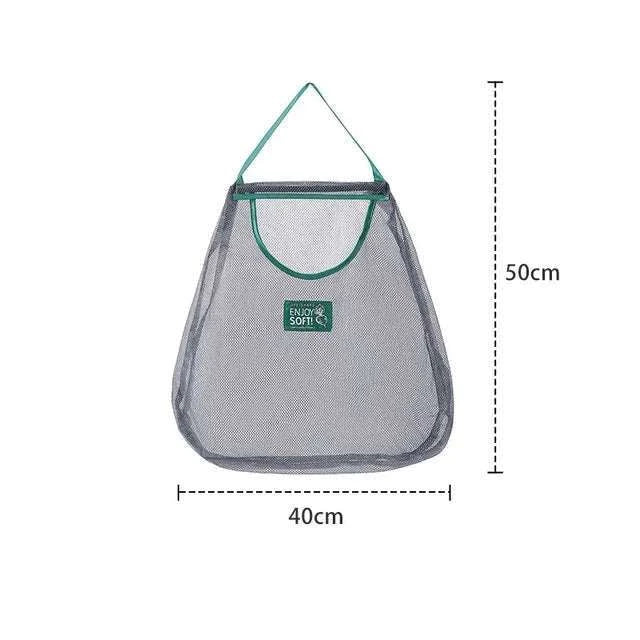 Reusable Hanging Mesh Storage Bag for Fresh Produce-