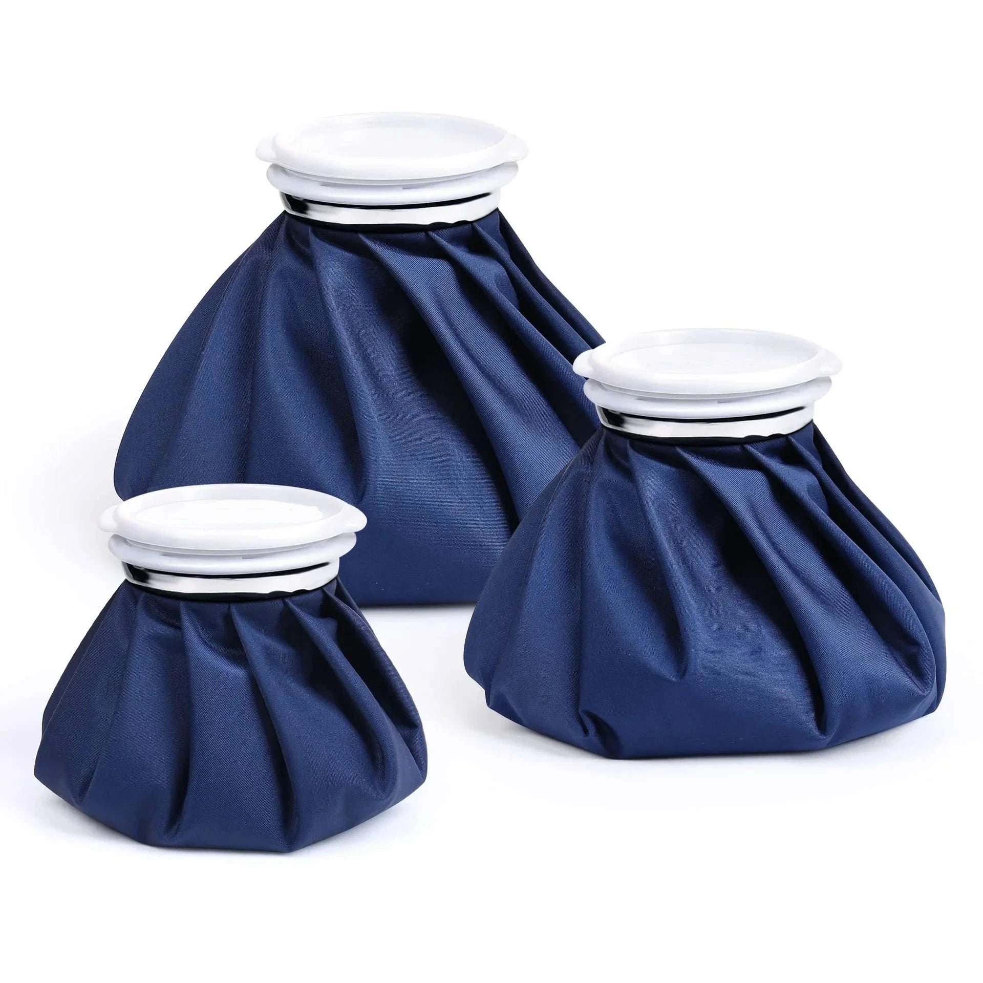 Reusable Hot & Cold Therapy Ice Bag Set (3 Sizes) for Pain Relief-Blue / 6 inch