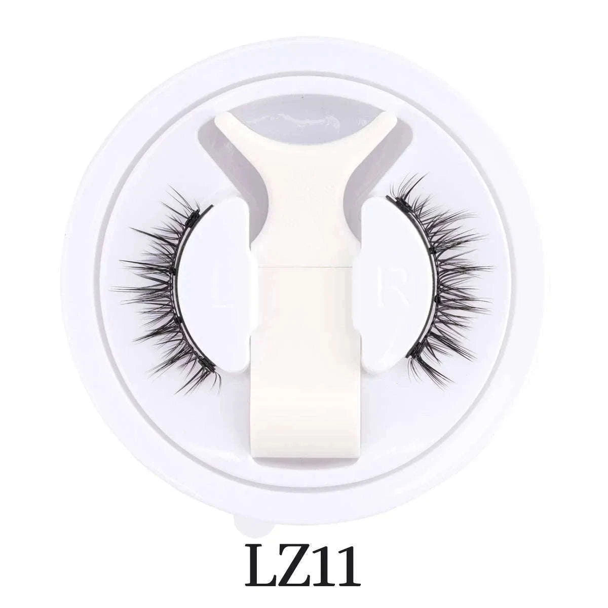 Reusable Magnetic False Eyelashes with Applicator Tweezers Set-1 Pair LZ04