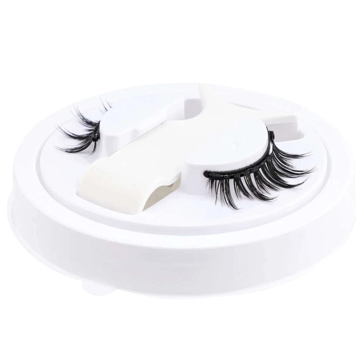 Reusable Magnetic False Eyelashes with Applicator Tweezers Set-1 Pair LZ04