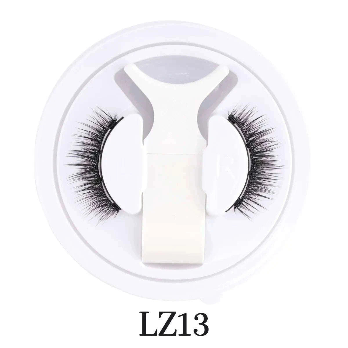 Reusable Magnetic False Eyelashes with Applicator Tweezers Set-1 Pair LZ04