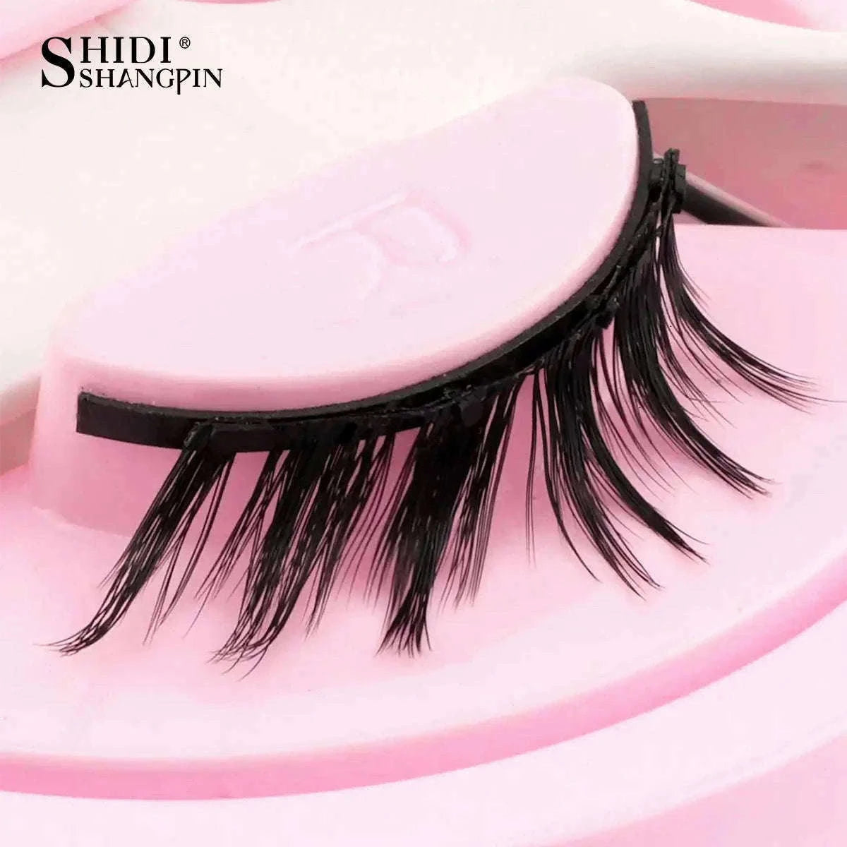 Reusable Magnetic False Eyelashes with Applicator Tweezers Set-1 Pair LZ04