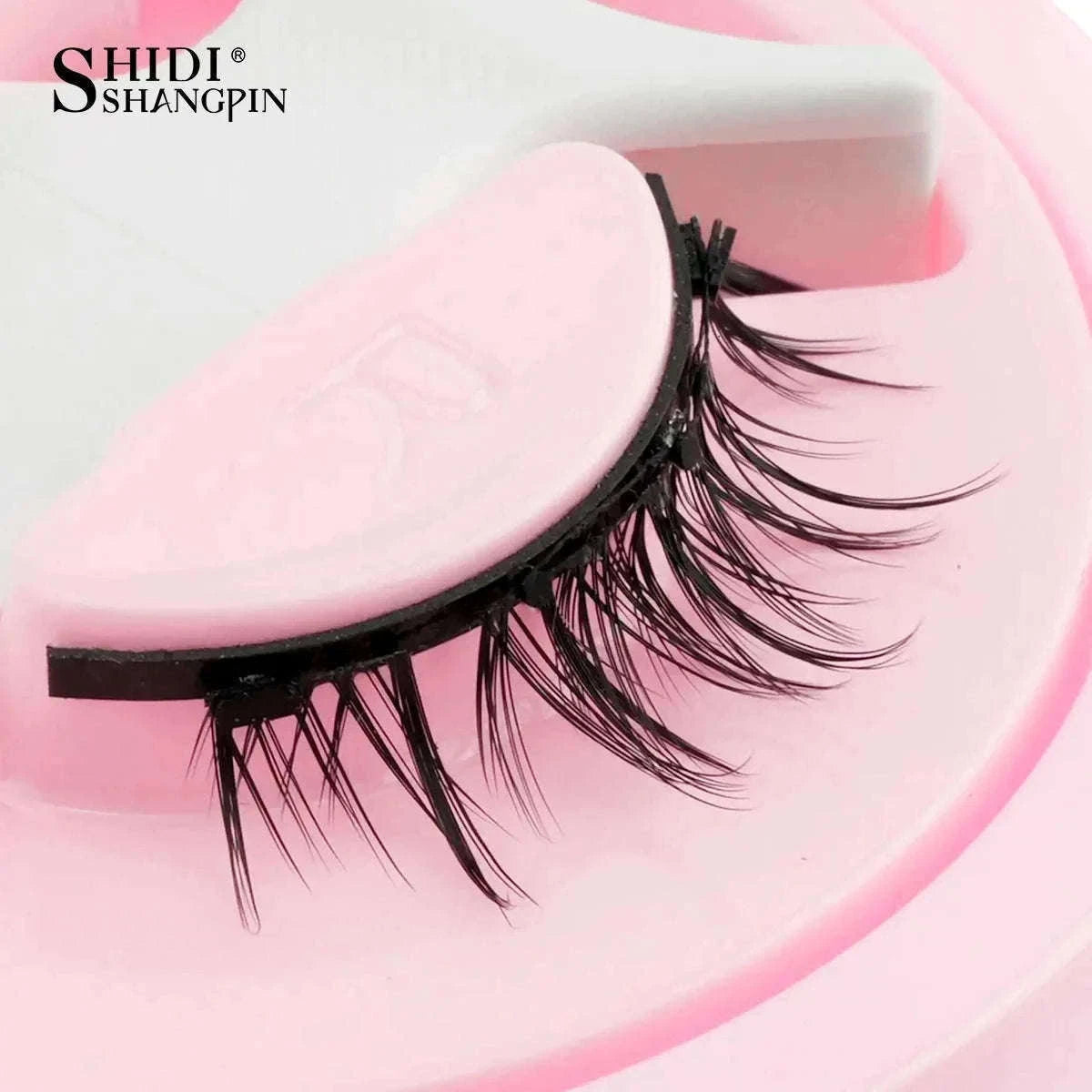 Reusable Magnetic False Eyelashes with Applicator Tweezers Set-1 Pair LZ04