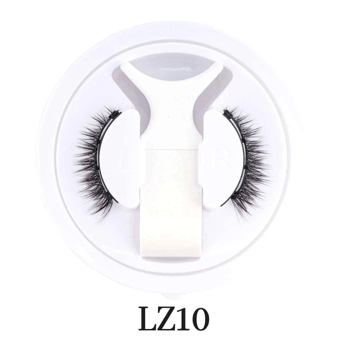Reusable Magnetic False Eyelashes with Applicator Tweezers Set-1 Pair LZ04