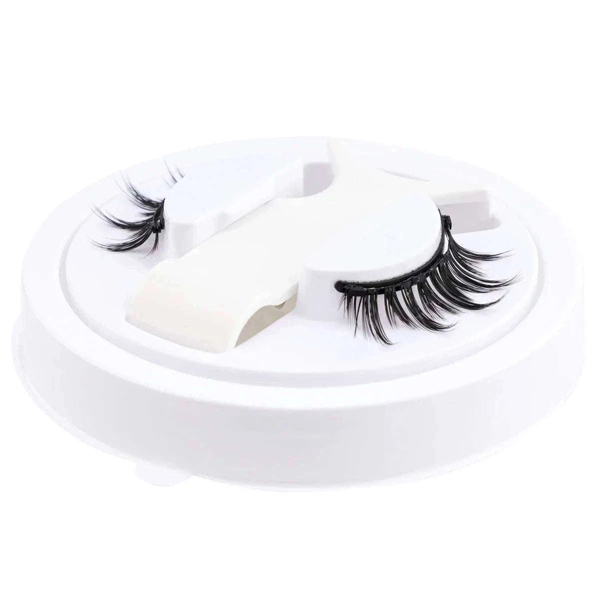 Reusable Magnetic False Eyelashes with Applicator Tweezers Set-1 Pair LZ04