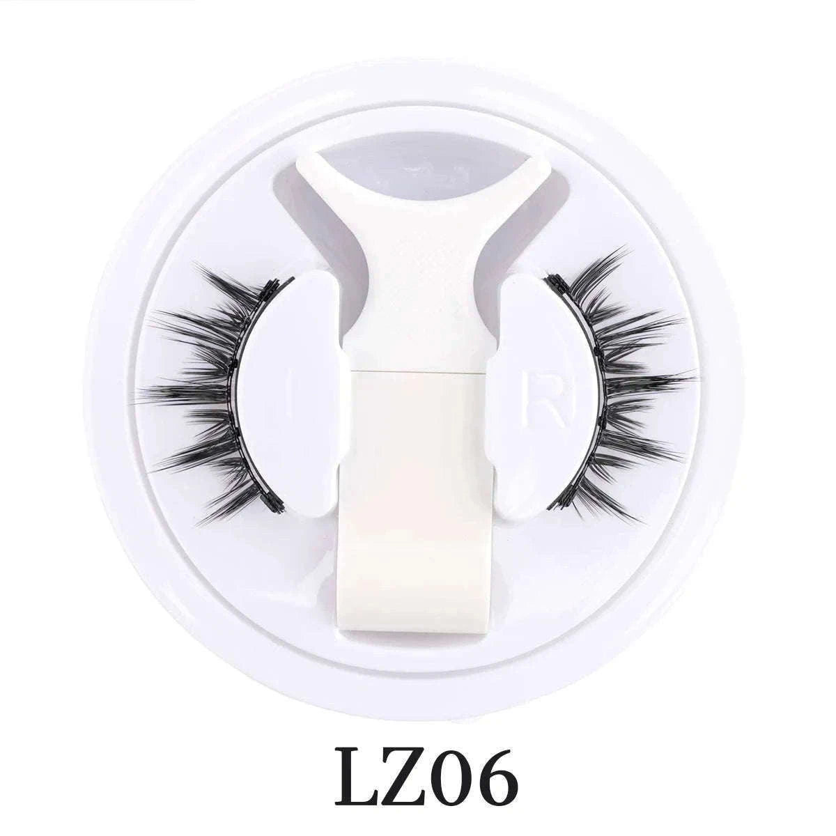 Reusable Magnetic False Eyelashes with Applicator Tweezers Set-1 Pair LZ04