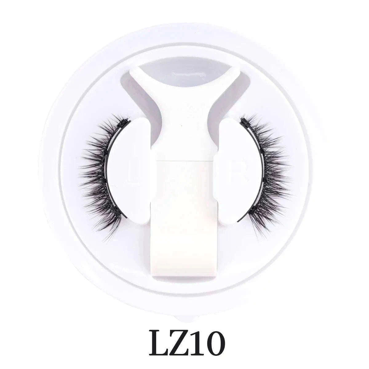 Reusable Magnetic False Eyelashes with Applicator Tweezers Set-1 Pair LZ04