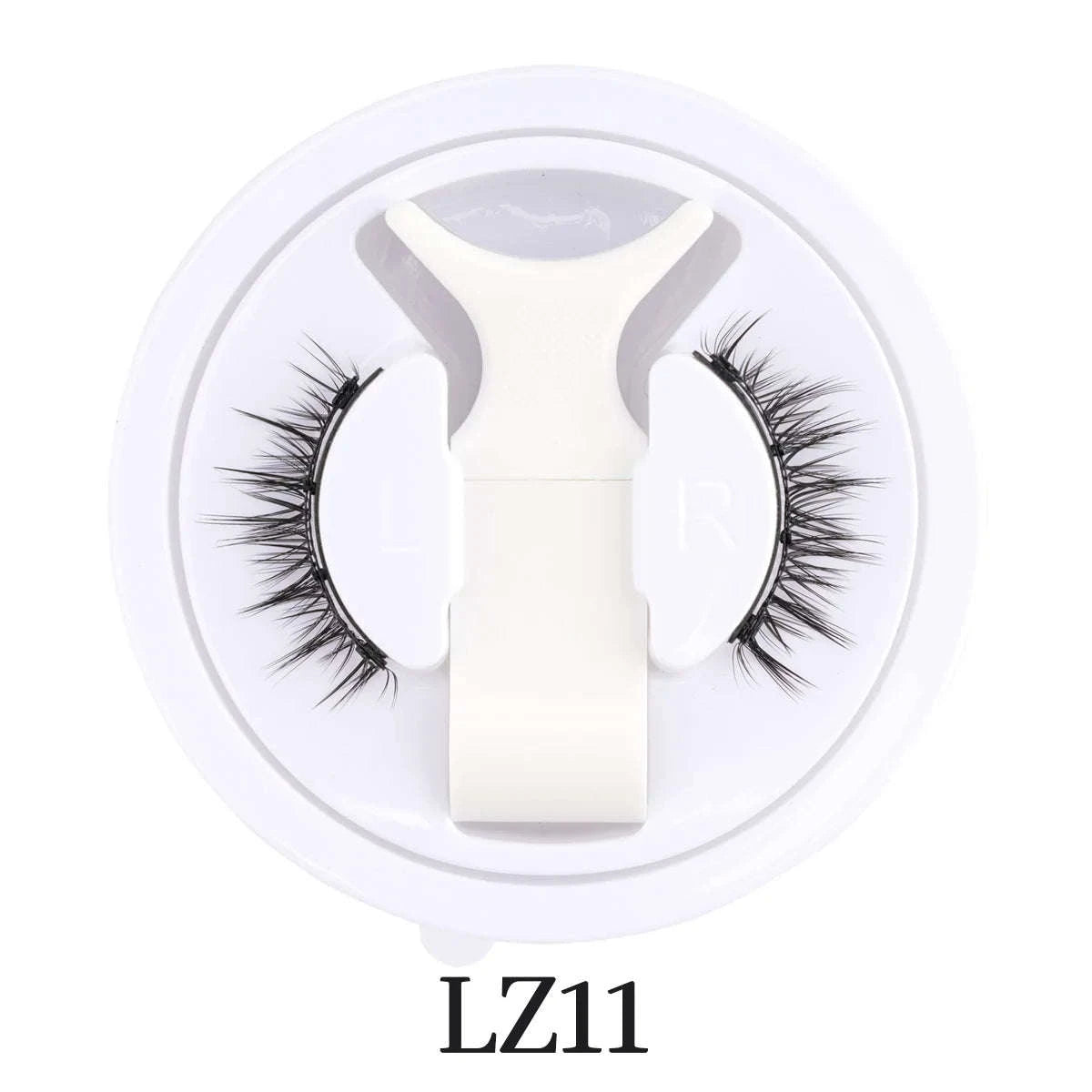 Reusable Magnetic False Eyelashes with Applicator Tweezers Set-1 Pair LZ04