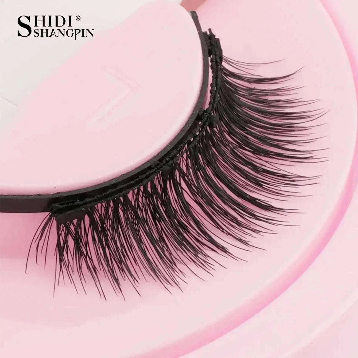 Reusable Magnetic False Eyelashes with Applicator Tweezers Set-1 Pair LZ04
