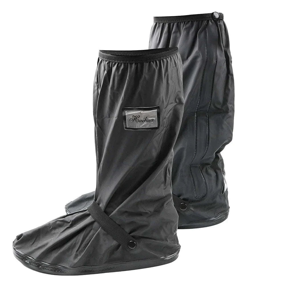 Reusable Motorcycle Rain Shoe Covers for Wet Weather Protection-XL