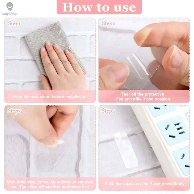 Reusable Nano Tape for Clean, Removable Mounting at Home-180pcs with box
