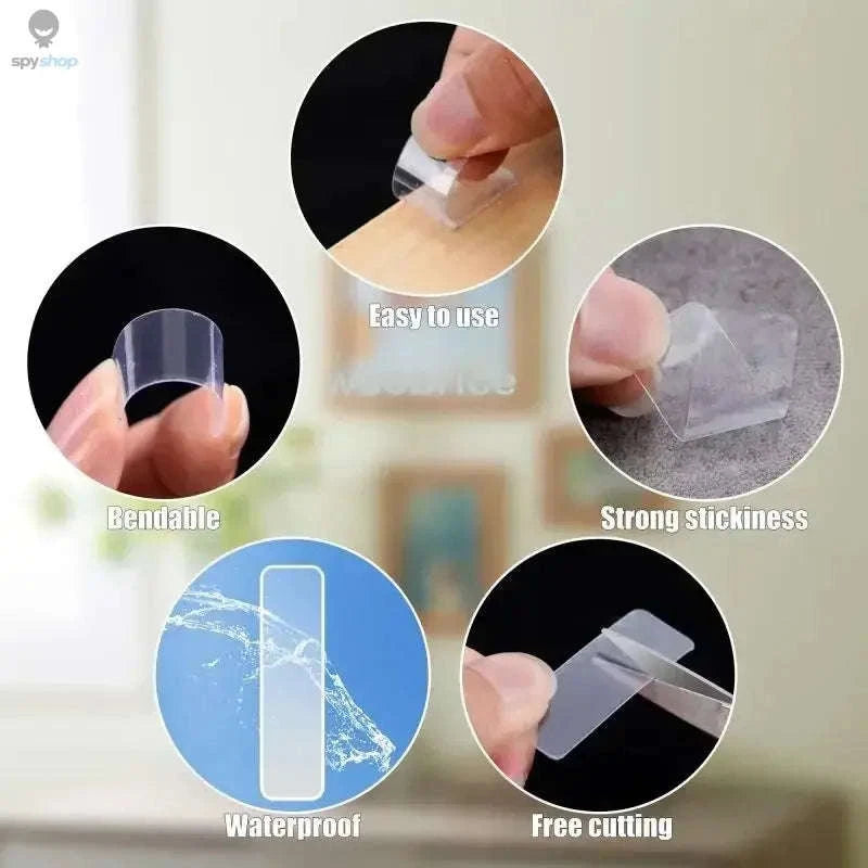 Reusable Nano Tape – Strong Double‑Sided Adhesive for Home and Office-180pcs with box