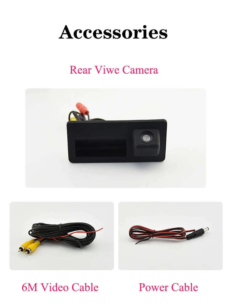 Reverse Camera for Volkswagen and Audi Parking Backup View-black / Poland