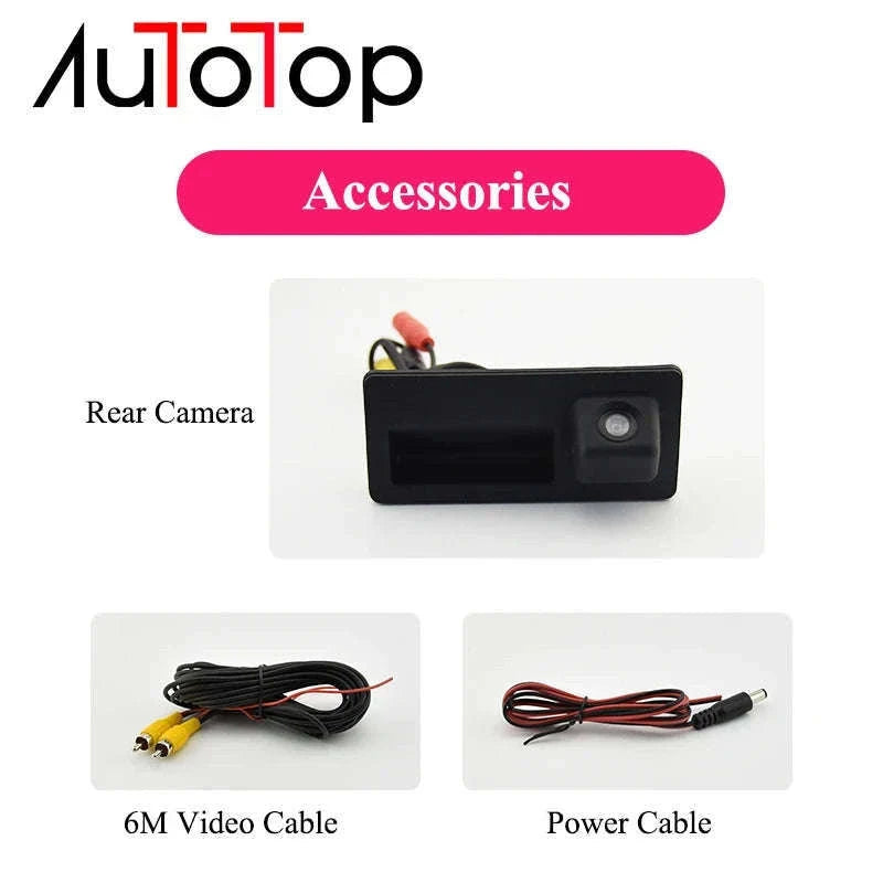 Reverse Camera for Volkswagen and Audi Parking Backup View-black / Poland