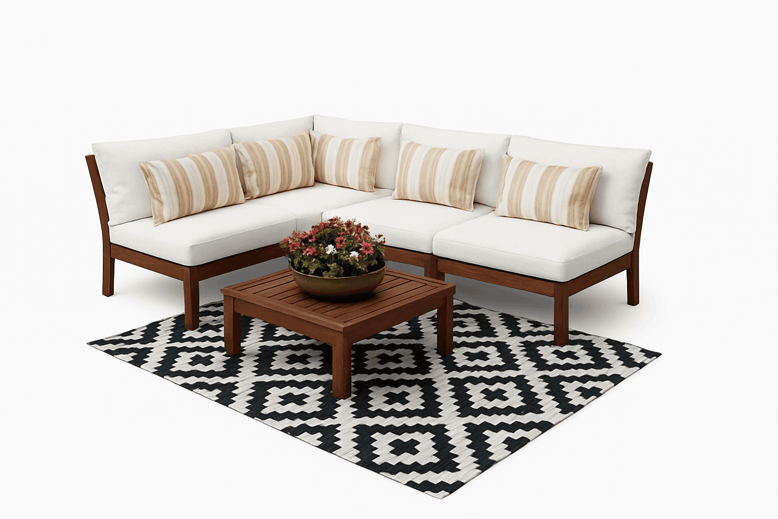 Reversible Outdoor Rug for RV, Patio, Beach and Camping-Rug