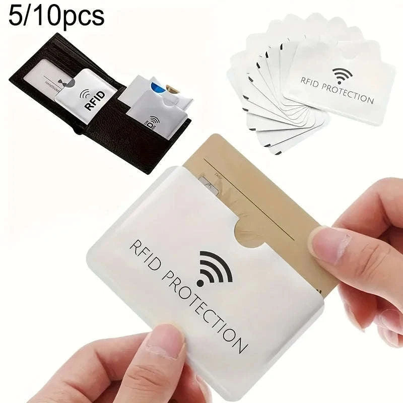 RFID Blocking Card Holder – 10 Aluminum Sleeves-10pcs
