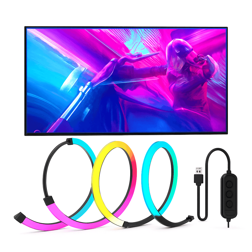 RGB Gaming Light Strip for PC Backlight Sync-24 inch