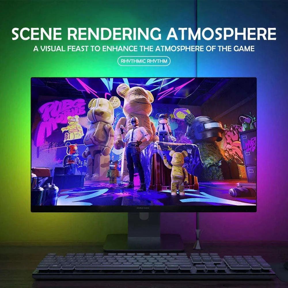 RGB Gaming Light Strip for PC Backlight Sync-24 inch