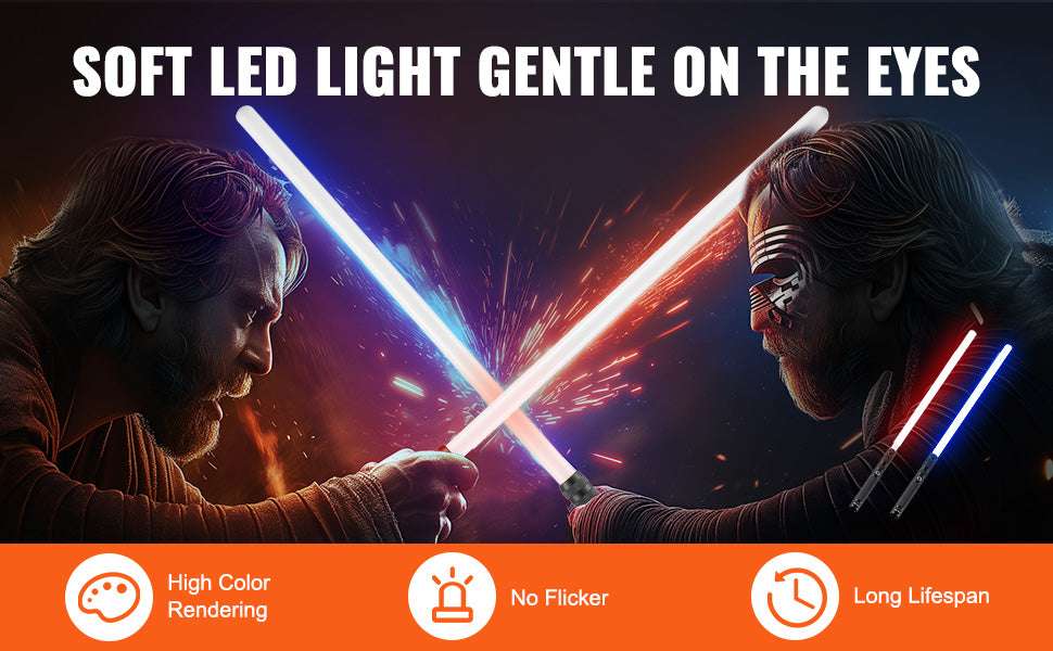 RGB Lightsaber with Sound Effects & Metal Handle Rechargeable-44inch 1pc / United States