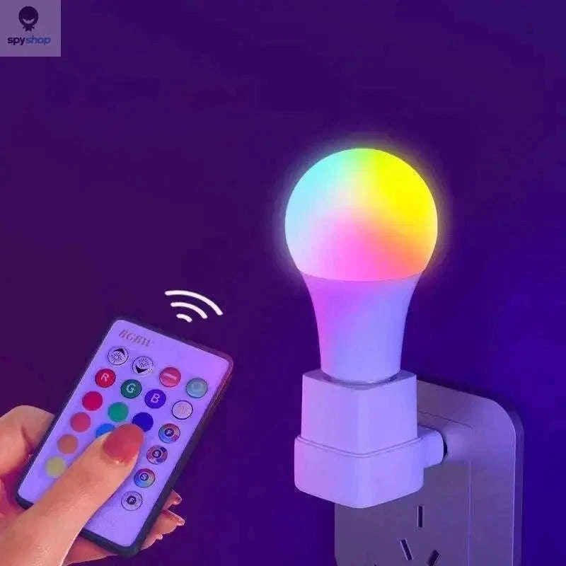 RGB Multicolor E27 LED Bulb with Remote Control-1pc