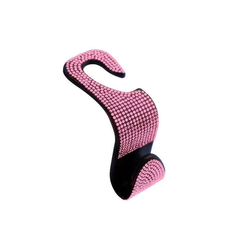 Rhinestone Car Seat Back Hook Hanger for Daily Vehicle Storage-Green 1pc / Germany