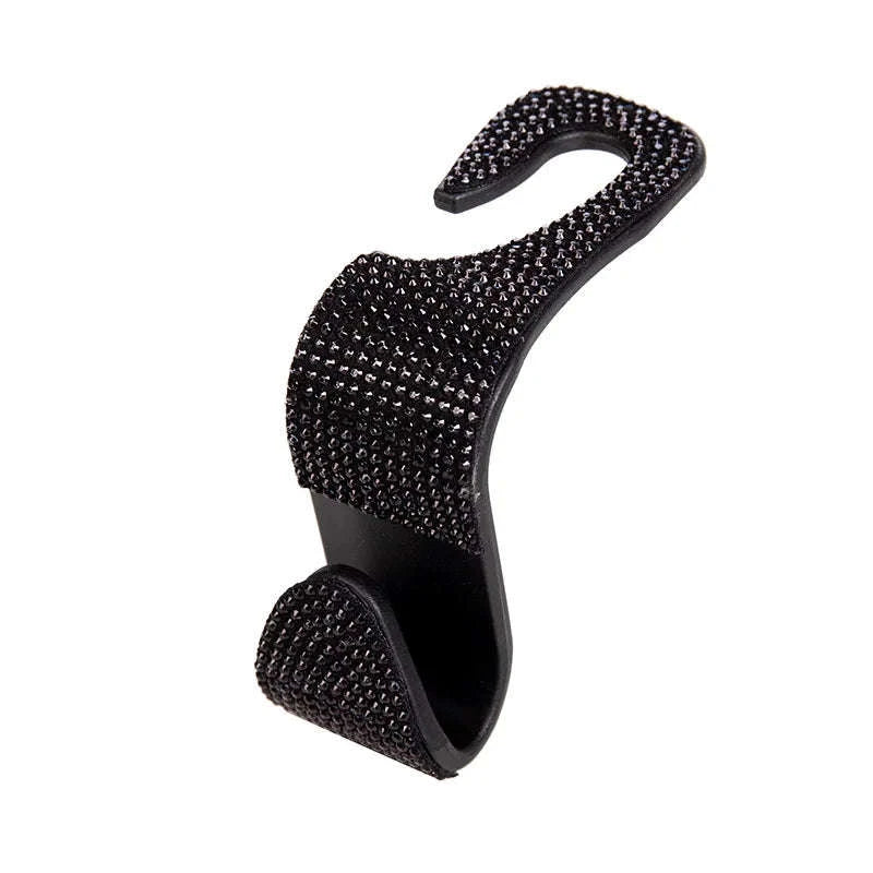 Rhinestone Car Seat Back Hook Hanger for Daily Vehicle Storage-Green 1pc / Germany