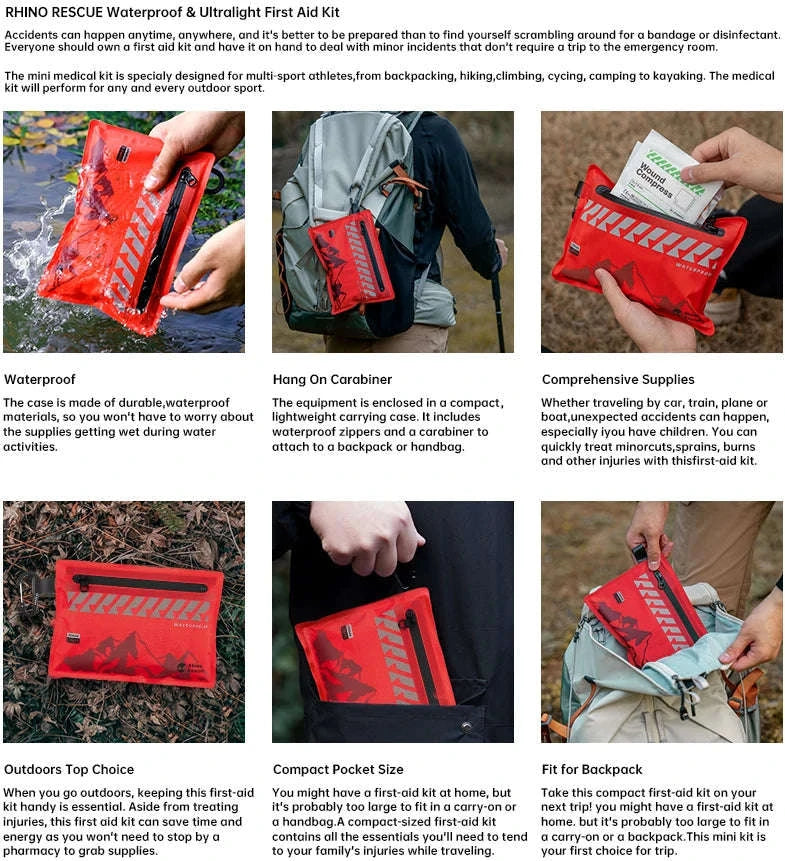 RHINO RESCUE Ultralight Waterproof First Aid Kit-First Aid Kit
