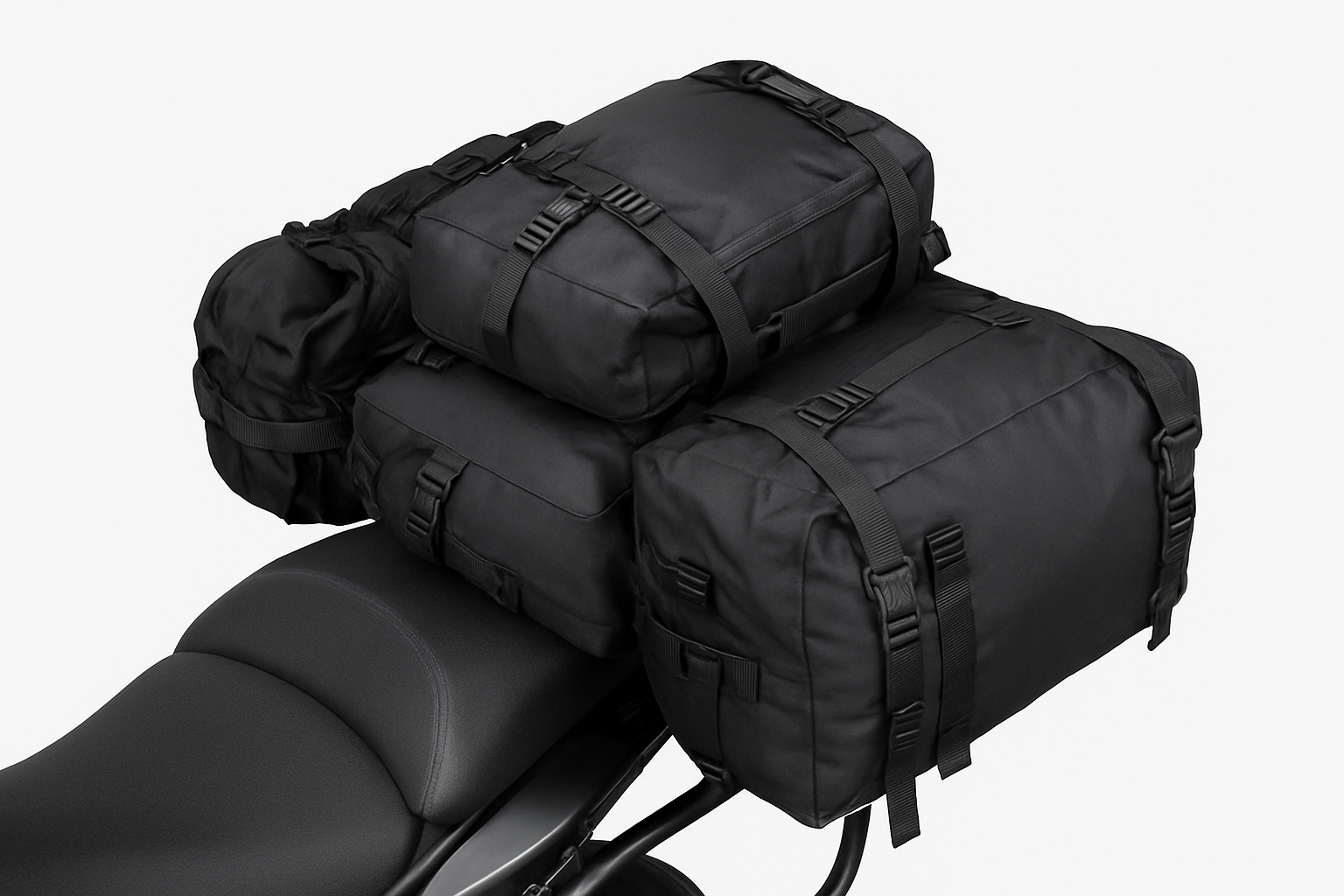 Motorcycle Rear Seat Bag Waterproof Luggage Pack