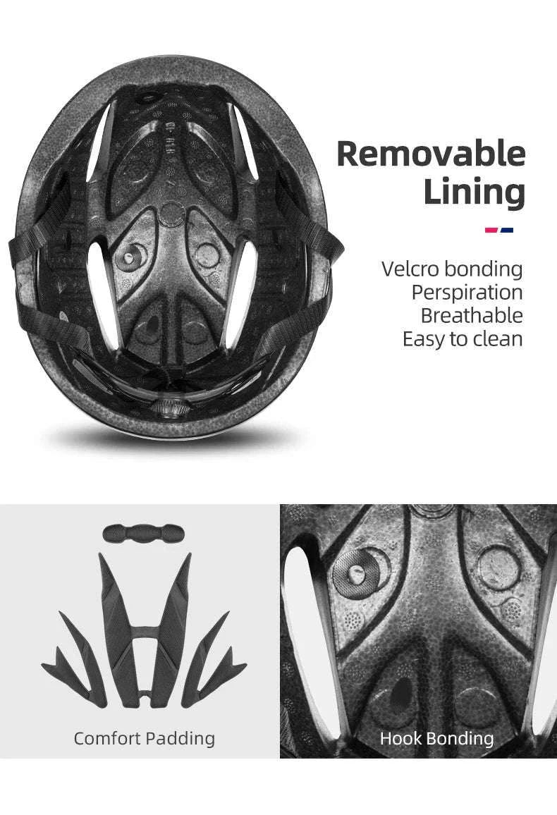 Road Bike Cycling Helmet with EPS Protection and Ventilation System-WT-018S-BK / fit head 57-62cm
